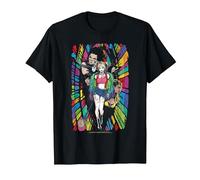 Birds of Prey Harley Quinn Color Corridor T-Shirt, Herren, Schwarz, XXL