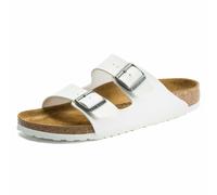 Birkenstock 0552683 Arizona Unsiex Tieffussbett Pantolette Weiss Weiss 38