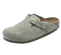 Birkenstock 1025844 Boston BS Faded Khaki Damen-Clogs in Taupe mit Schnalle, Khaki, 40 EU