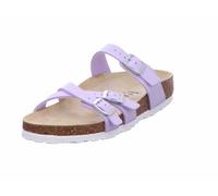 Birkenstock 1026461 Franca Damen Pantolette BF Shiny Lizard Purple Fog Blau 37