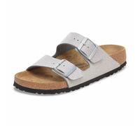 Birkenstock 1030127 Arizona Tieffußbett Pantolette Silber Grau 41