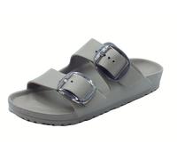 Birkenstock 1030389 Arizona Big Buckle Eva Gray Taupe Sandalen für Damen Doppelschnalle aus Gummi, Grau Taupe, 38 EU