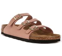 Birkenstock 1031813 Florida Fresh Soft Pink Sandale mit Dreifachschnalle Leder Rosa, Pink, 36 EU
