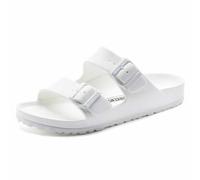 Birkenstock 129443 Arizona Unisex EVATieffußbett Pantolette Weiss Weiss 37