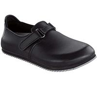 Birkenstock 583186-37 LINZ - Zapatos de piel Natural para caminar (plantilla estrecha, Talla 37), Color Negro