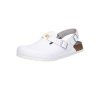 BIRKENSTOCK 61410-48-normales Fußbett Zapatilla Tokio antiestática, de piel Natural, Color Blanco, Talla Plantilla normal, 48 EU