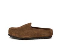 Birkenstock Amsterdam Wrapped Suede Leather men Sandals & Slides brown in Größe:41