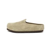 Birkenstock Amsterdam Wrapped Suede Leather Sandalen taupe Herren Gr. 46