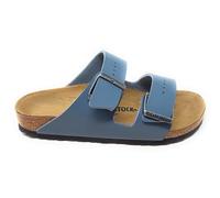 Birkenstock Arizona 1031500 Hausschuhe Grau (Basalt Gray), Sohle aus EVA und mit Leder überzogener Kork, schmale Passform, Basaltgrau, 42 EU Stretta