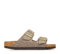 Birkenstock Arizona 1031941 Leo grau-Taupe Damen-Slipper mit Doppelschnalle 40