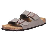 Birkenstock Arizona 151213, Unisex - Erwachsene Clogs & Pantoletten aus Birko-Flor, Beige (Stone Nubuk), EU 48 (schmal)