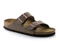 Birkenstock Arizona Damen , Herren Pantolette Birko-Flor Nubuk 46, Schmal, Mocca
