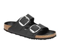 Birkenstock Arizona Big Buckle Fl Narrow Pantoletten Für Damen 1011075-black Schwarz 38