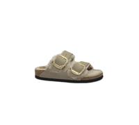 BIRKENSTOCK ARIZONA BIG BUCKLE 1030384 tabakbraun-beige Damen-Slipper mit Fellschnallen 40