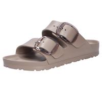 Birkenstock 1030389 Arizona Big Buckle EVA Gray Taupe Sandalen für Damen Doppelschnalle Gummi, Grau Taupe, 36 EU