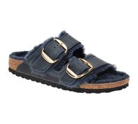Birkenstock Arizona Shearling Pantolette blau Lammfell Schmal 1023139 - Größe 35