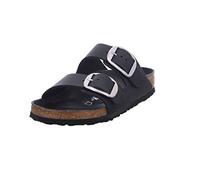 Pantolette Birkenstock Arizona Big Buckle Black Regular Oiled Leather Damen-Schuhgröße 39