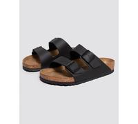 Birkenstock Arizona Damen Herren Pantolette Birko-Flor 39, Normal, black