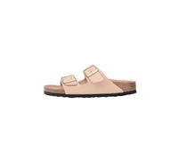 Birkenstock Arizona BS Birko-Flor Damen Sandalen schokobraun hellrosa - 37