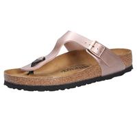 Birkenstock Arizona BirkoFlor Damen Dunkelbraun Verstellbare Doppelschnalle Korkfußbett Sandalen Metallic Kupfer 22,5 cm, Kupferfarben (Metallic Copper), 22.5 cm