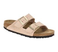 Birkenstock 1026170 Arizona BS Light Rose Damen-Sandalen mit Doppelschnalle, Nubukleder, Rosa, Light Rose, 38 EU