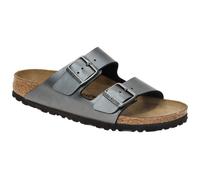 Birkenstock Arizona Pantolette schwarz metallic SCHMAL 1029224 - Größe 43