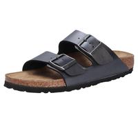 Birkenstock Arizona Pantolette schwarz metallic SCHMAL 1029224 - Größe 35