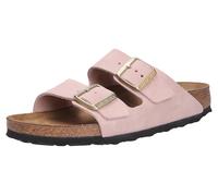 Birkenstock Arizona Pantolette rosa Velour SCHMAL 1026170 - Größe 43