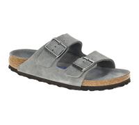 Birkenstock Arizona BS Pantolette grau blau SCHMAL Weichbettung 1030912 - Größe 38