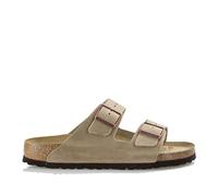 Birkenstock Herren Arizona Greased Leather Pantoletten, Braun (Tabacco Brown), 40 EU Schmal