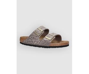 Birkenstock Arizona Bs Synthetik Sandalen syn leo grey taupe Damen Gr. 38