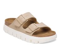 Birkenstock Arizona Chunky Birko-Flor Schmal Damen Sandalen (Beige 35 EU)