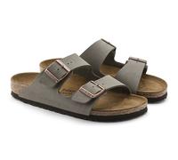 Birkenstock Arizona Damen , Herren Pantolette Birko-Flor NubukArizonaBIRKIBUCinStone