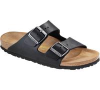 Birkenstock Leder-Pantoletten "Arizona" in Schwarz - Weite S - Größe 41 | Damen Sandalen