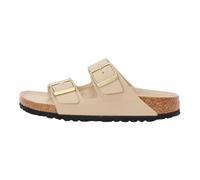 Birkenstock Arizona Damen Sandale Triples Sandcastle/Oyster Birko-Flor, beige, 38 EU
