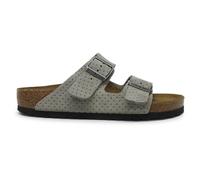 BIRKENSTOCK | Arizona Embossed | Stone Coin | Leder | Weite: Normal | 1026988 | Unisex Sandalen (Stone Coin, EU Schuhgrößensystem, Erwachsene, Numerisch, M, 41)