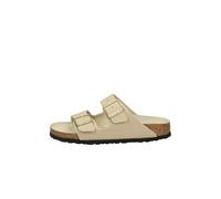 Birkenstock - Sandalen mit 2 verstellbaren Gürtelschlaufen - für Damen / Frauen - Arizona Birko-Flor Narrow Triples Sancastle/Oyster - Beige 38