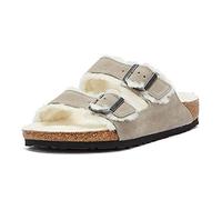 Birkenstock Arizona Lammfell-Sandalen für Damen, grau, 43 EU