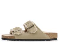 Birkenstock Arizona Lammfell | Sandalen für Unisex | Taupe 39