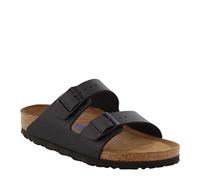 BIRKENSTOCK Arizona Leder-Sandalen unisex, (Schwarz Birko-Flor¿), 10-10.5 Women/8-8.5 Men