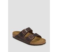 Birkenstock Arizona Leoi Regular Pantoletten Für Herren In Braun 52531-braun Braun 41