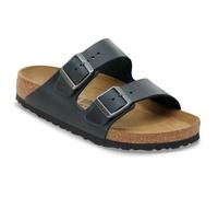 Birkenstock Leder-Pantoletten "Arizona" in Schwarz - Weite S - Größe 41 | Damen Sandalen