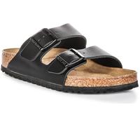 Birkenstock Unisex Arizona Natural Leather Regular Black 44