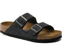 Birkenstock Arizona Oiled Nubuck Leather Soft Footbed Narrow Black 42