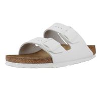 Birkenstock Arizona (Pelle) - Sandalo da Donna in Pelle Con doppia Fascia 41/White-N