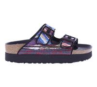 Birkenstock Arizona Platform Damensandalen - Mehrfarbig Modell 1025454 Baumwolle, Multi Türkis, 37 EU