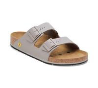 Birkenstock Arizona Pro ESD Herren und Damen Sandalen mit ergonomischen Fußbett - Rutschfeste Laufsohle und verstellbare Schnallen - Antistatisch - Gun Metal - Normal 38