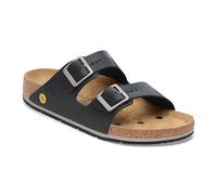 Birkenstock Arizona Pro ESD Herren und Damen Sandalen mit ergonomischen Fußbett - Rutschfeste Laufsohle und verstellbare Schnallen - Antistatisch - Schwarz - Normal 40