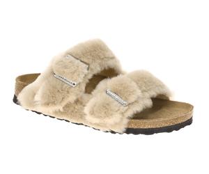 Birkenstock Arizona Shearling Pantolette beige Lammfell Cover Upper 1030275 - Größe 40