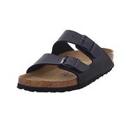 BIRKENSTOCK Arizona - Slipper - Birko-Flor - Schwarz - Weichbettung - Schmal - Größe 35